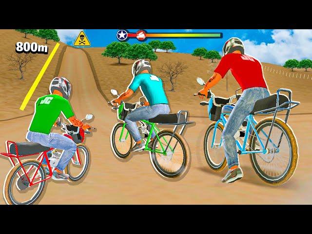 SUBINDO A NOVA LADEIRA do MOTO WHEELIE 3D DE BIKE MOTORIZADA!!