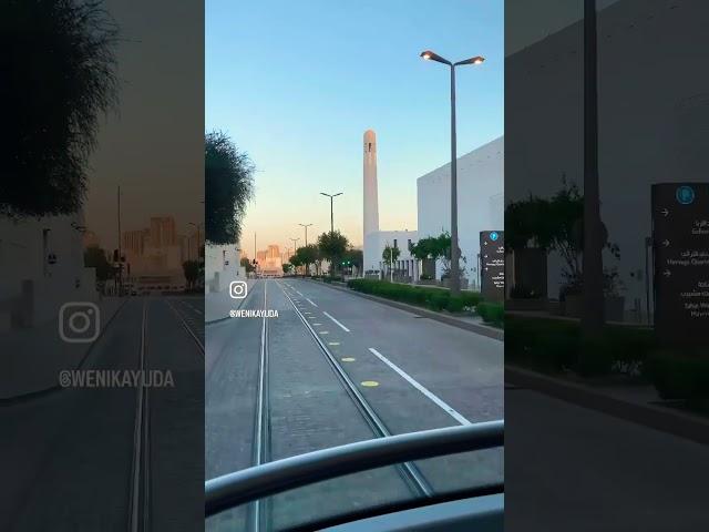 This is Tram in Mshereib Downtown Doha