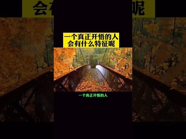 一个真正开悟的人会有什么特征呢#成功学 #开悟 #正能量