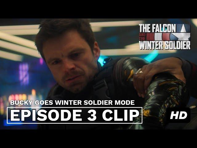 Bucky goes Winter Soldier Mode | The Falcon and the Winter Soldier Episode 3 | HD CLIP