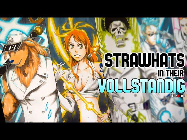 Drawing Strawhats in their VOLLSTANDIG [PART 1] | ONEPIECE X BLEACH TYBW Cross over #viral