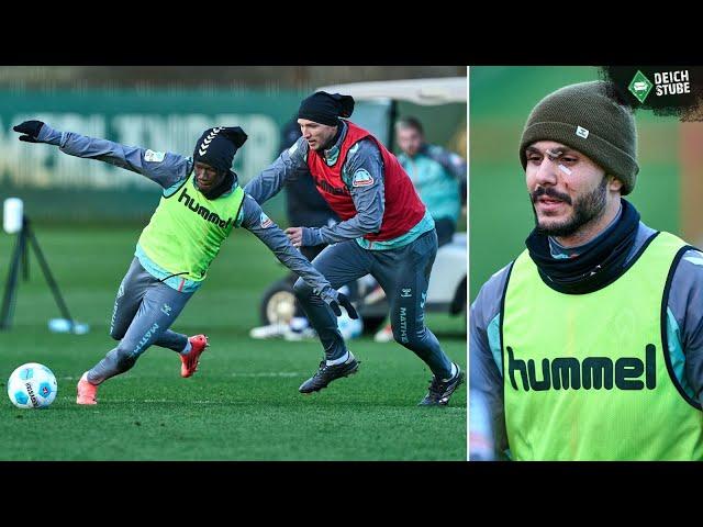 1. Training von Issa Kaboré & Bittencourt-Crash: So lief das Werder Bremen-Training vor RB Leipzig!