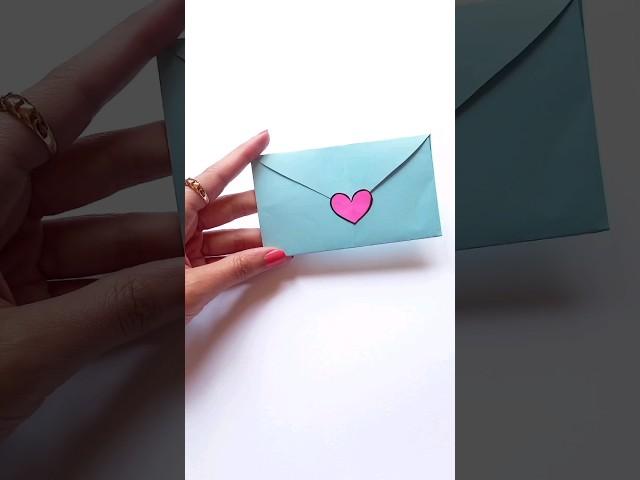 how to make an envelope from a heart shaped paper 