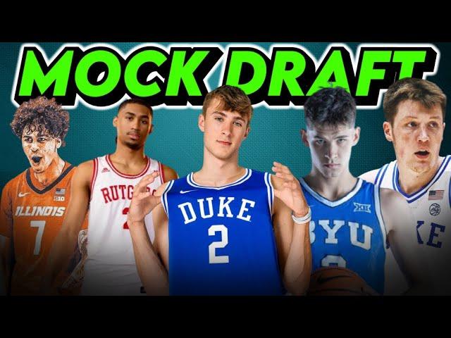 2025 NBA MOCK DRAFT *FULL FIRST ROUND* | Cooper Flagg, Dylan Harper