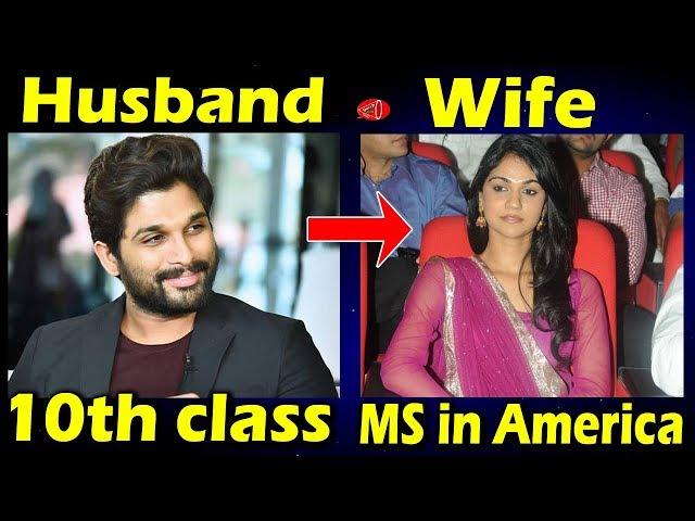 Tollywood Heros Education Comparison with Wives | Telugu Actors and their Wives Qualification