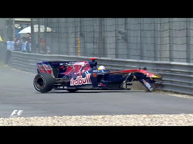 Sebastien Buemi's Wheels Come Off | 2010 Chinese Grand Prix