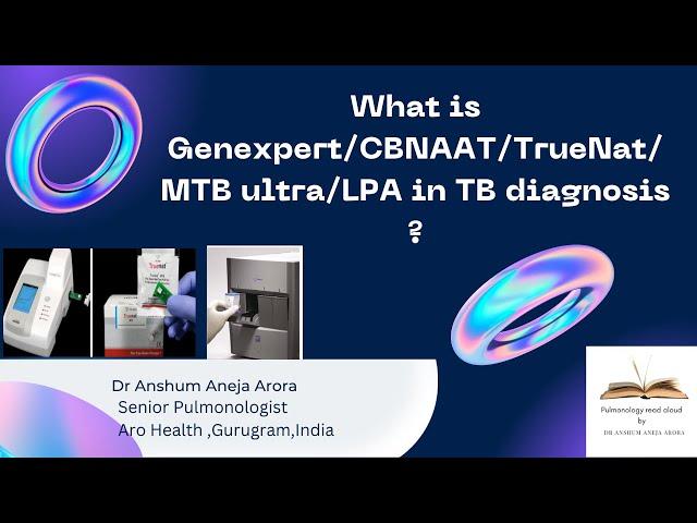 WHAT IS GENEXPERT/CBNAAT/TRUENAT/LPA- Basics of molecular TB diagnostics - A Refresher !!