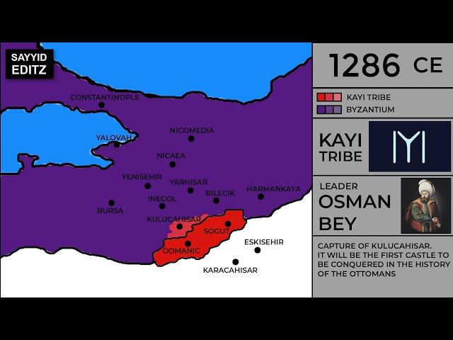 Visual Map of Anatolia: Era of Osman Gazi | 1281-1326 | History Map of Osman Gazi | Kurulus Osman