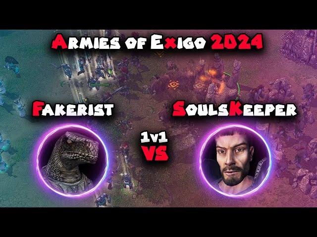 Armies of Exigo Online | PvP - Fakerist vs SoulsKeeper [ 2004 RTS Game ] 1v1