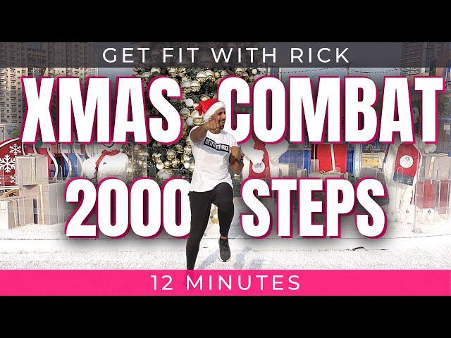 Christmas Combat Walking Workout | 2000 steps | Family friendly workout