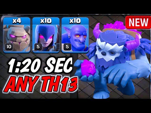 CWL Attack | 4 Golem + 10 Bowler + 10 Witch | Th13 Attack Strategy ! Th13 Golem Spam ! Th13 Sui Lalo