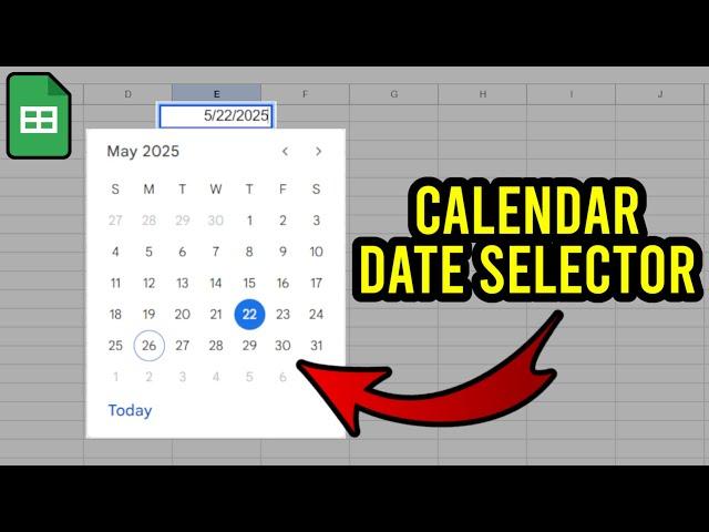 How To Add A Calendar Date Picker In Google Sheets (EASY)