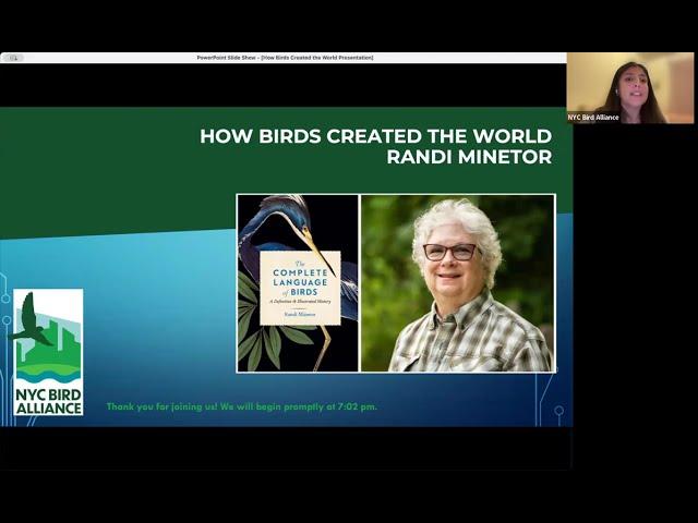 How Birds Created the World: A Talk with Author Randi Minetor