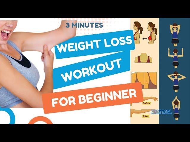 3 Minutes WEIGHT LOSS WORKOUT For BEGINNER - Challenge 5 - Nelly Yoga Shorts