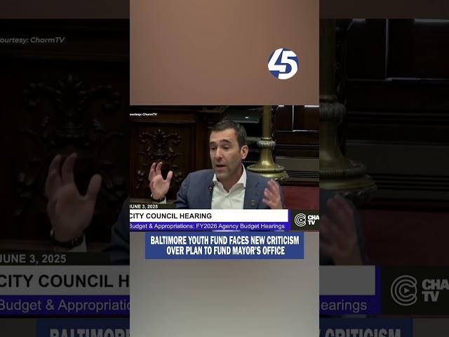 Baltimore youth fund faces new criticism over plan to fund mayor’s office