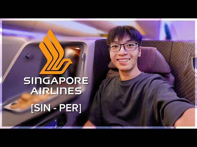 I Flew Singapore Airlines Business Class!! (SIN - PER vlog)