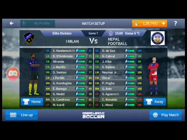 Elite cup game 7 of dream leauge soccer 2017