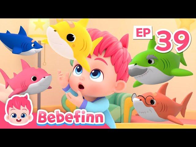 Five Little Sharks  | EP39 | Baby Shark Doo Doo Doo | Bebefinn Songs for Kids | Nursery Rhymes