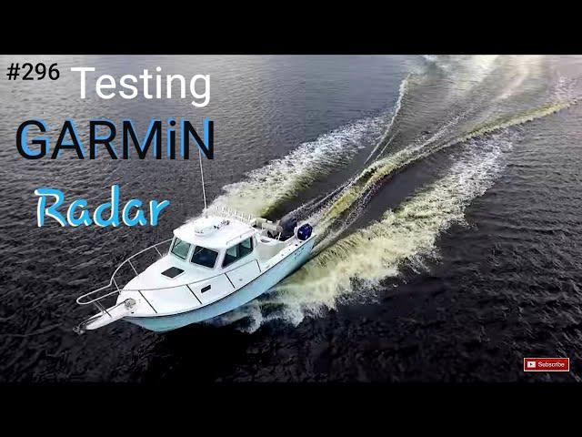 Garmin Fantom 18 Radar Testing in my Crooked PilotHouse boat DIY