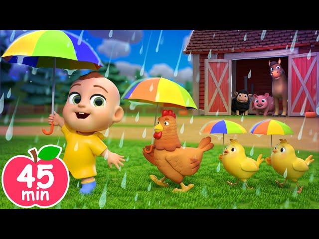 ️Rain Rain Go Away ️Animal Version️Newborn Baby Songs & Nursery Rhymes