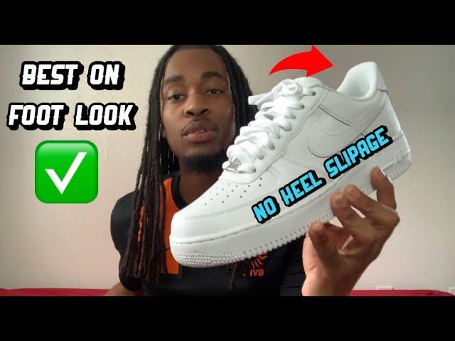 HOW TO LACE AIR FORCE ONES LOW (Avoid Heel Slipage)