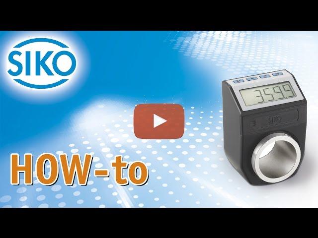 SIKO Digital Position Indicator DE10P - How to change the datum value