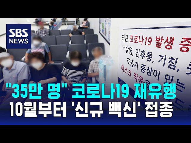 "35만 명" 코로나19 재유행…10월부터 '신규 백신' 접종 예정 / SBS