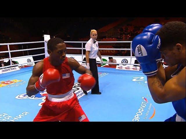 Round of 16 (63kg)  DAVIS Keyshawn (USA) vs ALEXANDER Michael Matthew (TTO) /AIBA World 2019