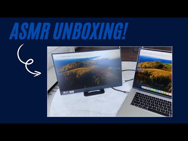 ASMR Unboxing: Sleek Portable Monitor for On-the-Go Productivity