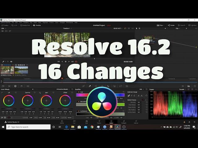 Resolve 16.2  | 16 Changes