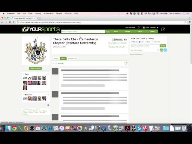 YourSports How-To Video: "Fan and Follow" Stanford's Theta Delta Chi