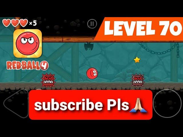 Red Ball 4 Level 70 - Level 70 Walkthrough - Into The Caves Level 70