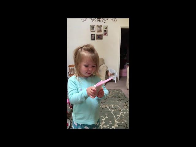 2 yo Aubrey Phone (Calculator) Calls