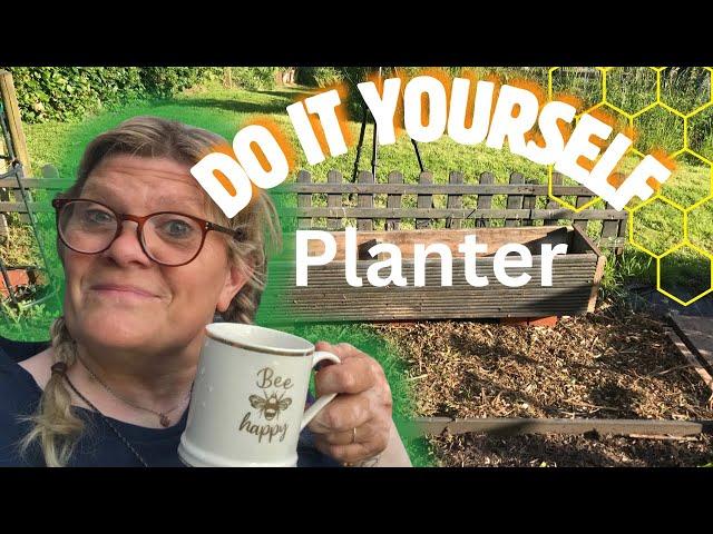 Garden allotment diy planter from decking