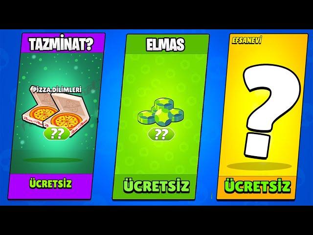 TÜM OYUNCULARA YENİ TAZMİNAT? ÜCRETSİZ ELMAS, EFSANEVİ KARAKTER,  KOSTÜM, MEEPLE - Brawl Stars