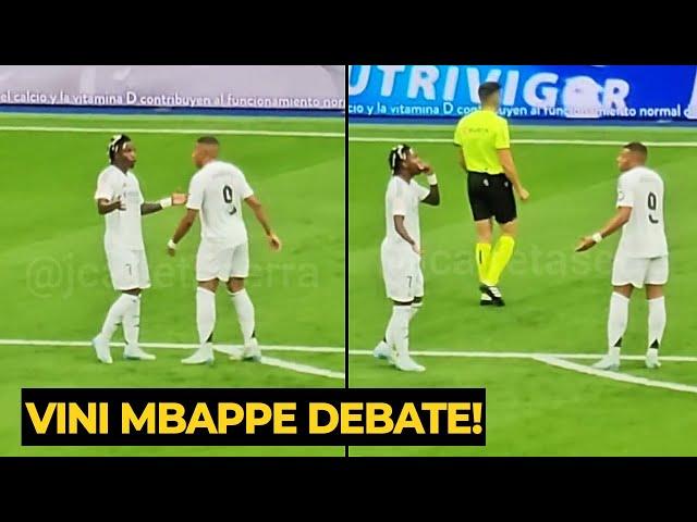 Unseen footage VIRAL Vini Jr was FURIOUS with Mbappe after several mistakes against Valladolid game