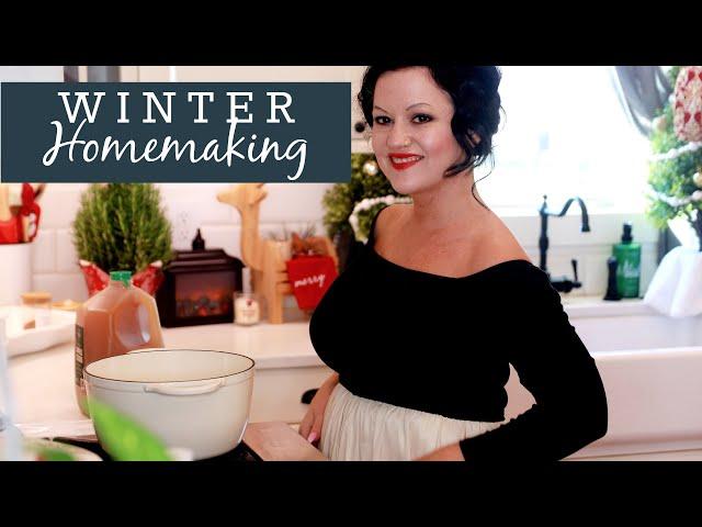 Beautiful Winter HOMEMAKING | Peaceful Silent Vlog (Calming Music) Christmas Edition