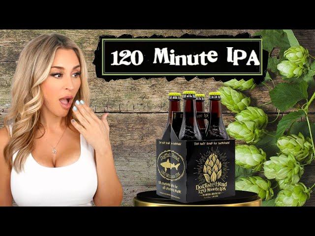 The ICONIC @dogfishhead 120 Minute IPA Craft  Beer Review w/ @AllieRae​