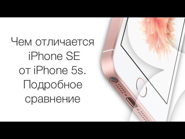 Чем отличается iPhone 5s от iPhone SE: подробное сравнение | Яблык