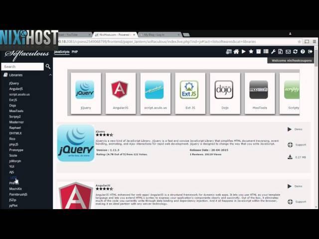 Installing LESS with Softaculous in cPanel