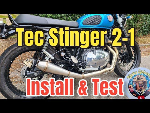 Fitting TEC 2-1 STINGER Exhaust System – Royal Enfield Interceptor 650 & Continental GT 650 2022 E5