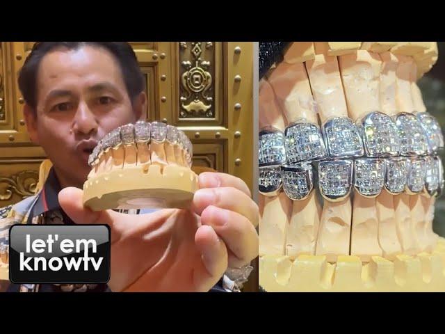 Kevin Gates New 28 Teeth Flawless Carré Cut Permanent Diamond Grill Explained By Johnny Dang