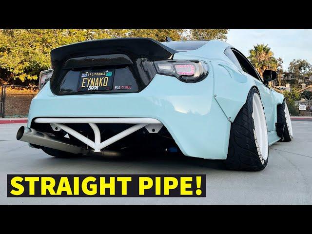 MADE THE LOUDEST FRS EXHAUST IN THE WORLD! (Straight Pipe)