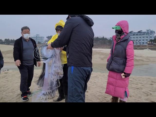 투망!!  멀리던지고 잘펴지는 요령