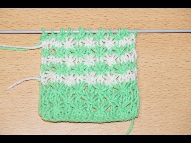 Вязание спицами. Схема ажурного узора Звездочки   ///  Knitting. Scheme openwork pattern Sprockets