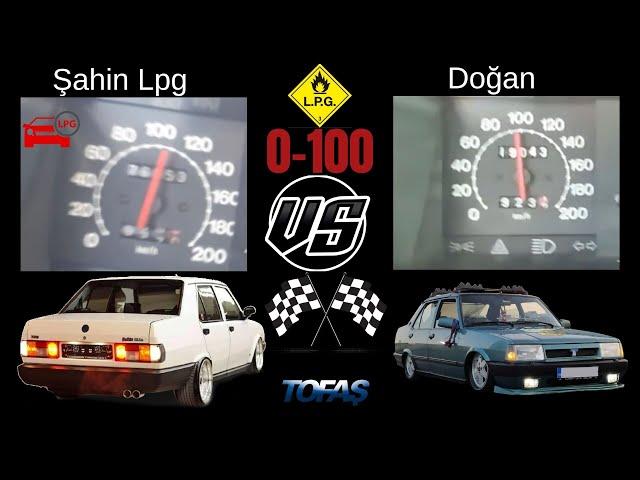 Tofaş Şahin 1.6ie VS Tofaş Doğan 1.6 ei SlX 0-100 Yarışi