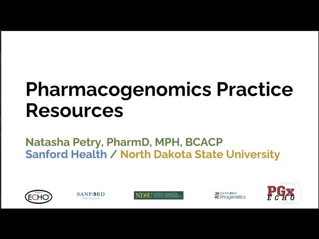 Pharmacogenomic Practice Resources| November 19, 2021