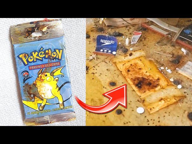 Man Finds 20 Year Old Pack of Pokemon Cards Under Shelf at Target! (Opening It)