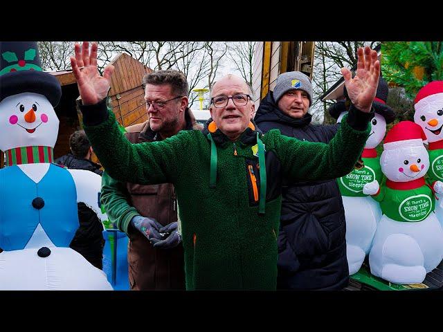 TEAMWORK IM DORFVEREIN: Letzte Vorbereitungen für den Weihnachtsmarkt! 