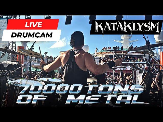 Oli Beaudoin (Kataklysm) - Live @ 70000 Tons of Metal 2018 - Drum Cam